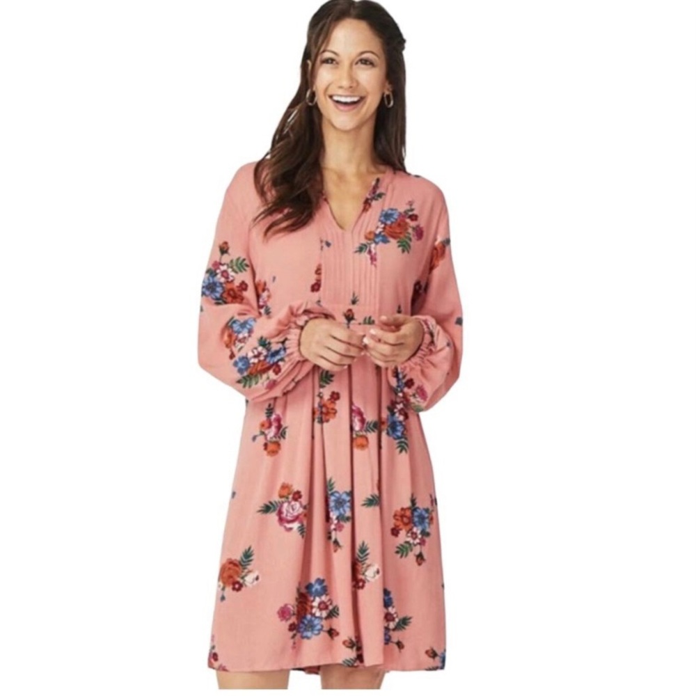 Matilda Jane Pink Floral Long Sleeve Dress